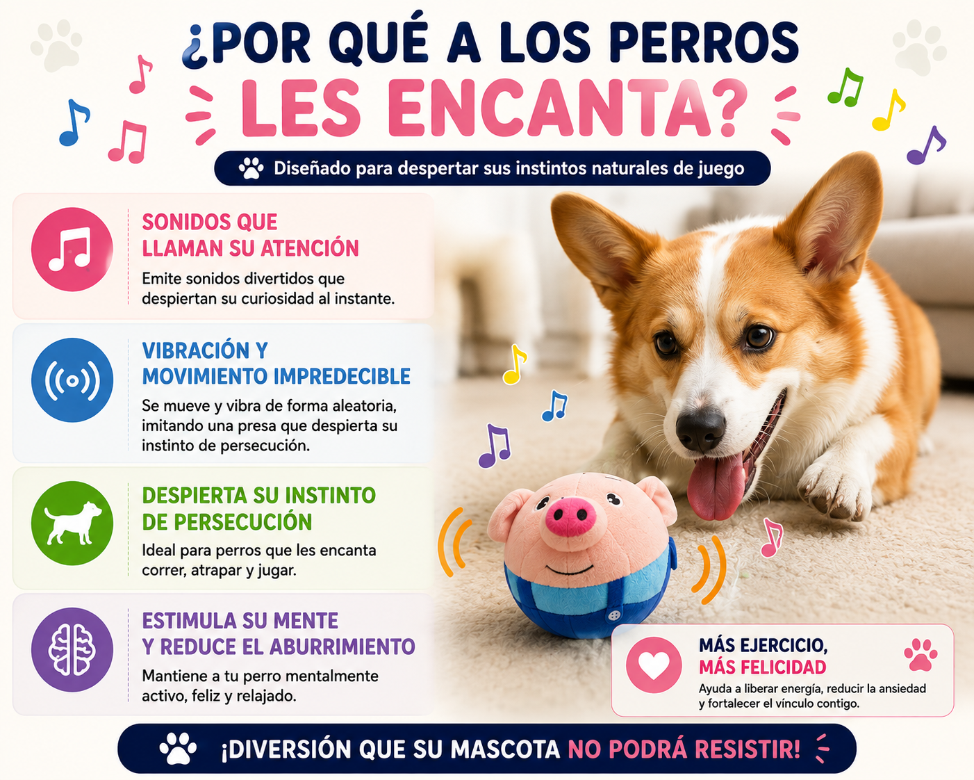 PetMotion Amigo™ – Juguete Interactivo para Mascotas